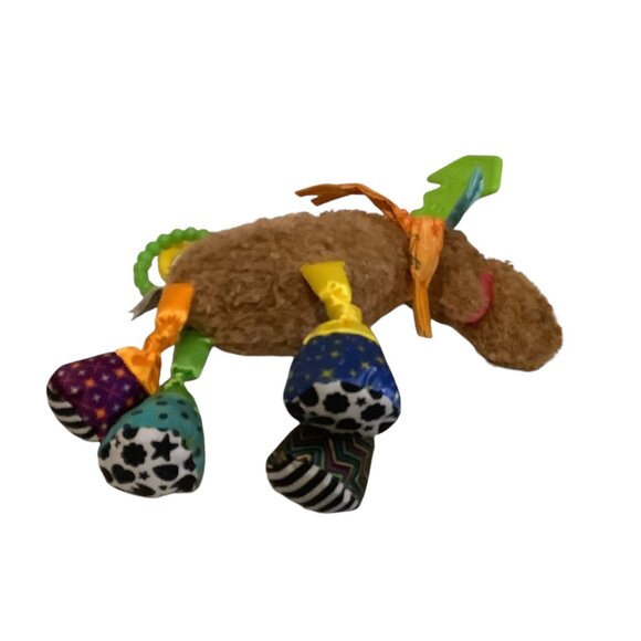 Lamaze Mortimer the Moose Baby Plush Toy Clip & Go Teething Rings & Sensory - Picture 7 of 7